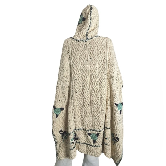 $500 NWT Free People x Anna Sui Limited Edition Yves Sweater Classic Knit Poncho - Picture 10 of 12